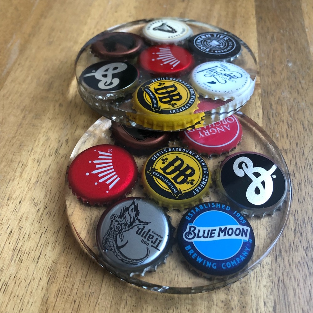 Bottle Cap Coaster Set of 2